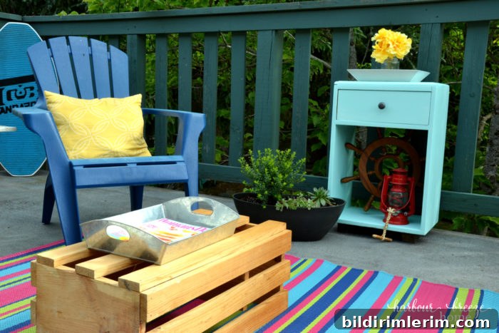 beach cottage inspired deck makeover