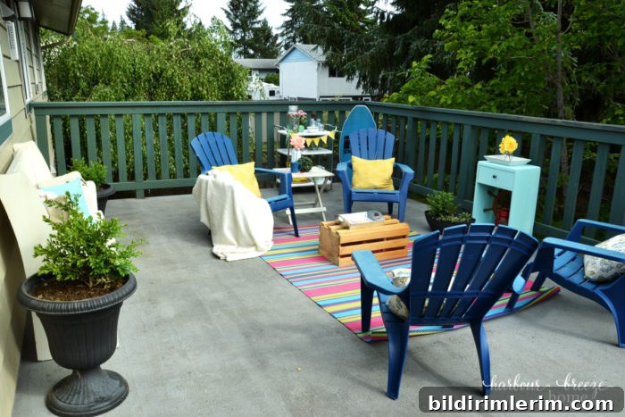 beach cottage inspired deck makeover