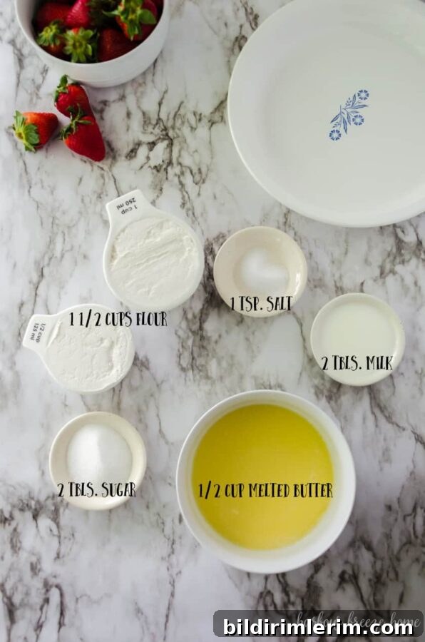 Strawberry Jello Pie Recipe with Grandma's No-Roll Crust 2 Ingredients for this strawberry pie recipe