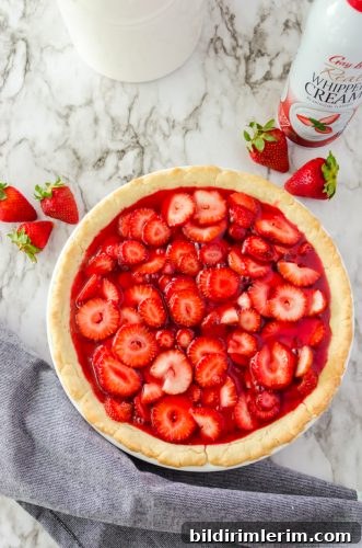 Strawberry Jello Pie Recipe with Grandma's No-Roll Crust 12 Strawberry pie with jello glaze