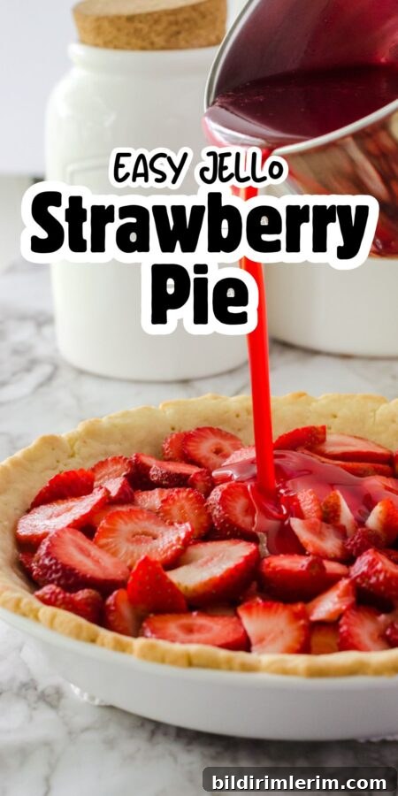 Strawberry Jello Pie Recipe with Grandma's No-Roll Crust 14 Pin this strawberry pie recipe