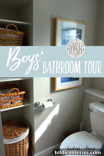 boys bathroom tour pinterest