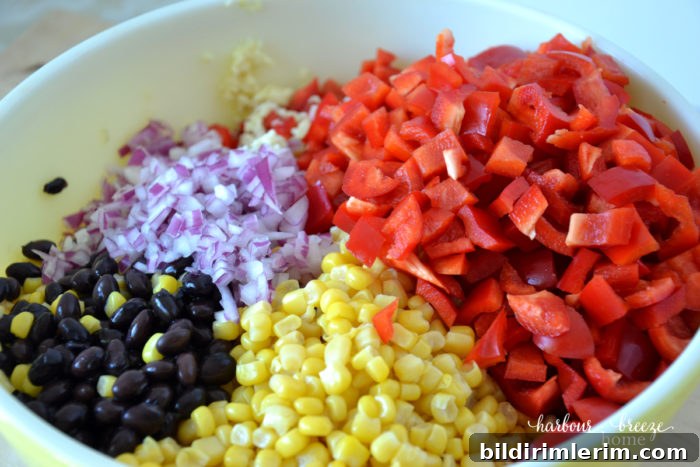 Black Bean, Corn and Avocado Salad Recipe 4 black bean salad ingredients