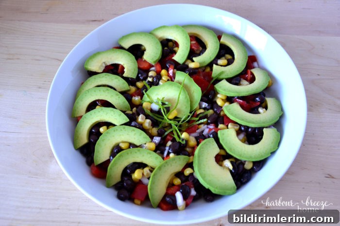 Black Bean, Corn and Avocado Salad Recipe 6 black bean salad