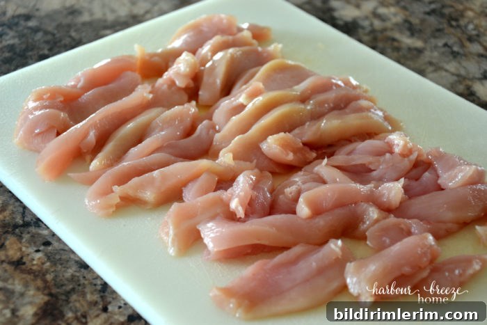 sliced chicken breasts ps
