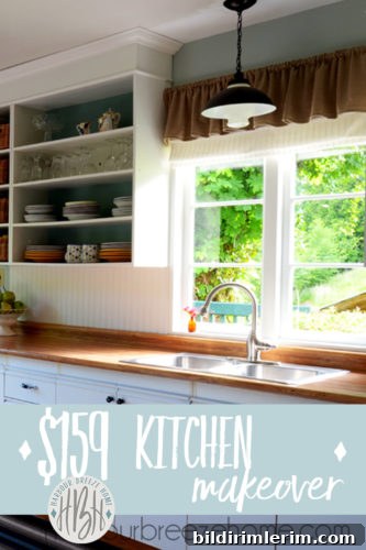 *$159 Kitchen Makeover Reveal* Click to see budget friendly design solutions with big impact in this beach cottage kitchen makeover reveal $159 kitchen makeover reveal