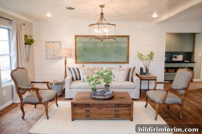 One Room Challenge ~ Modern Industrial Farmhouse Living & Dining Room Makeover at Harbour Breeze Home