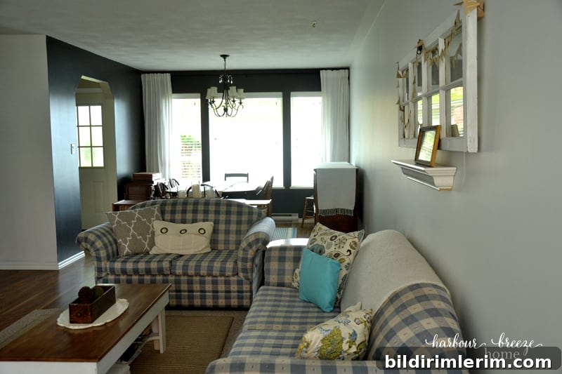 Dining Room Feature Walls ~ Iron Mountain by Benjamin Moore