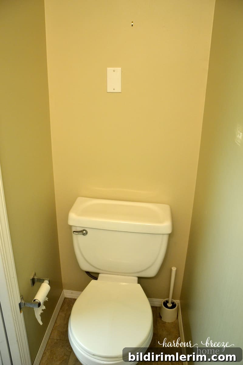 Powder Room Before & After