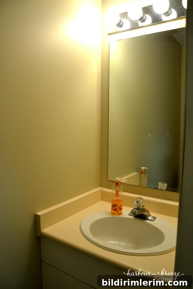 Powder Room Before & After