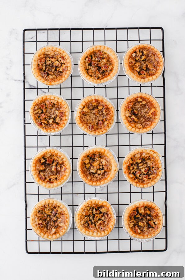 Butter Tart Recipe Using Store-Bought Shells 5 Baked butter tarts cooling on a rack