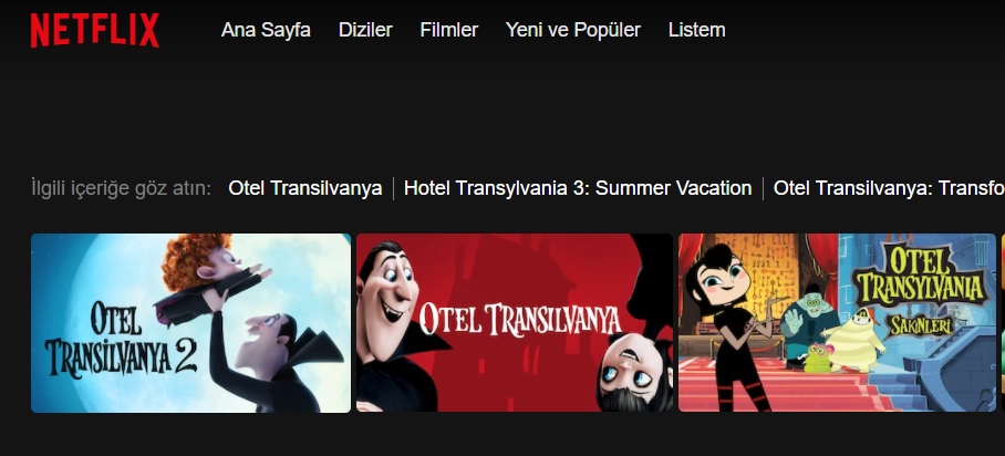 Otel Transilvanya Netflix